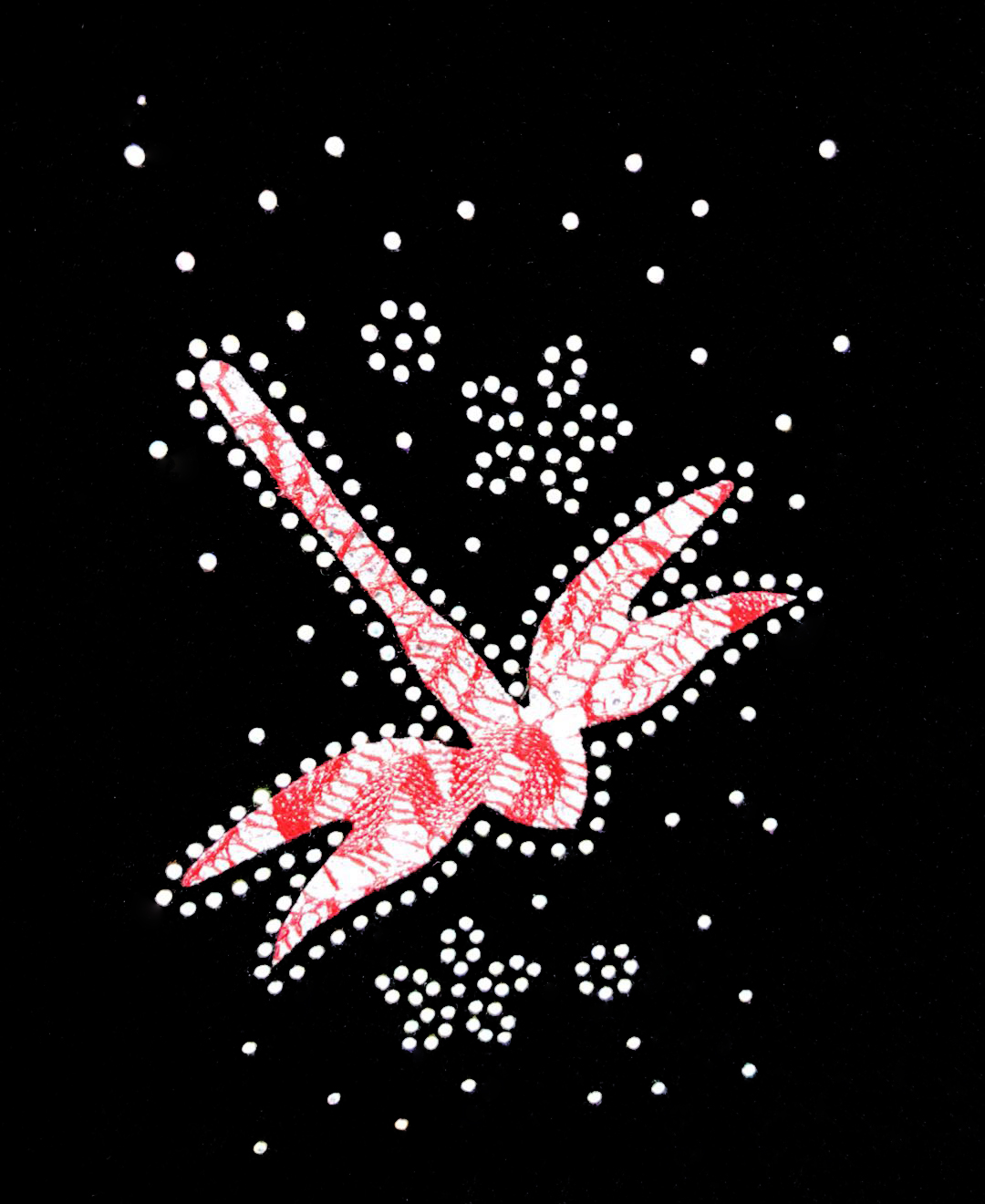 Термоаппликация тканевая принт Стрекоза со стразами, 14*6,5см, белый, розовый, шт. Аппликации клеевые Ткань, Кружево