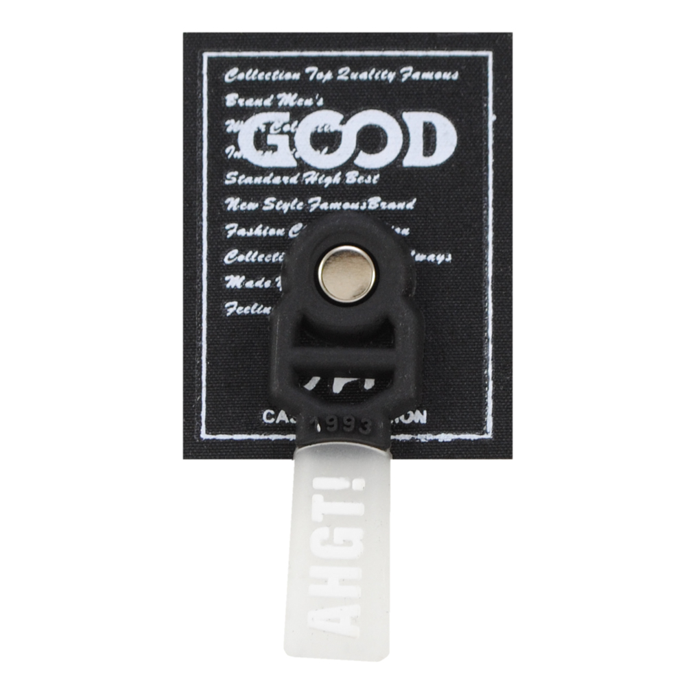 Лейба ткань, Good, подвеска, 4,5*3,5см, черн., белый, шт. Лейба Ткань