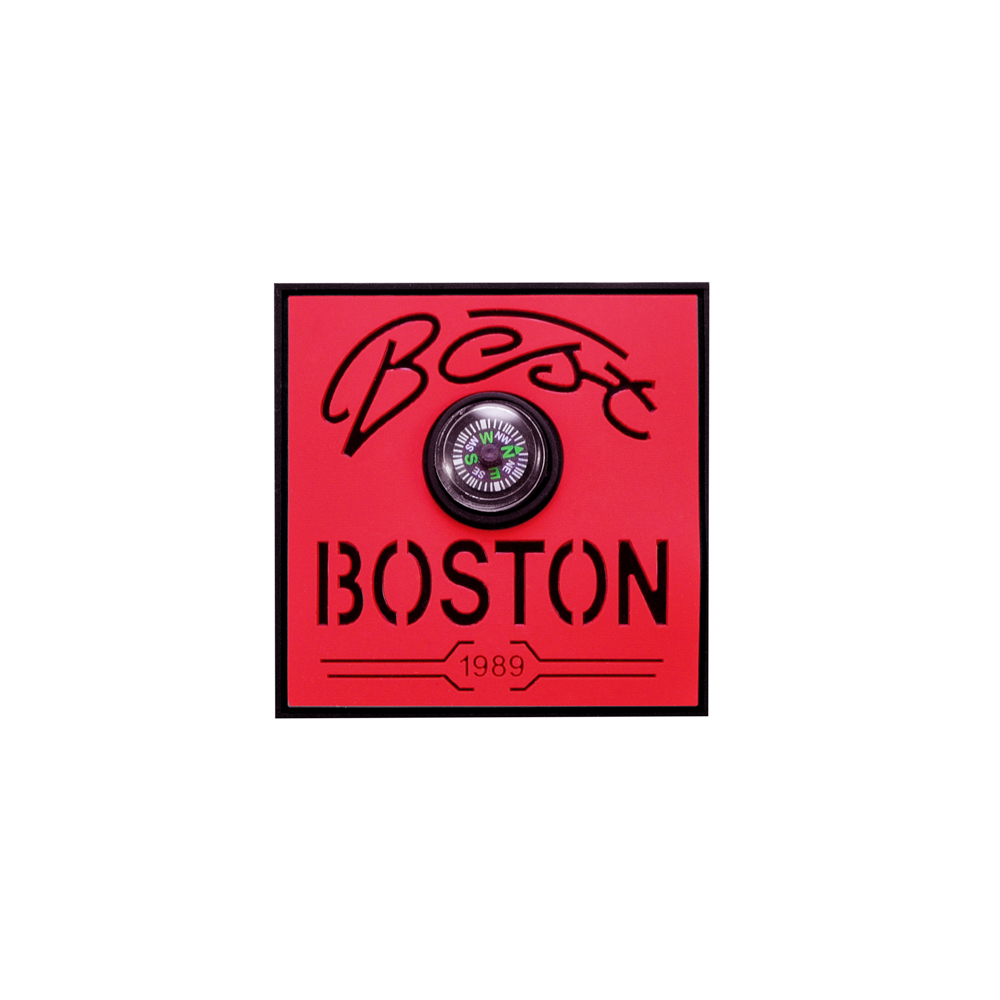 Лейба рез. BOSTON Компас 6*6см крас., черн., шт. Лейба Резина