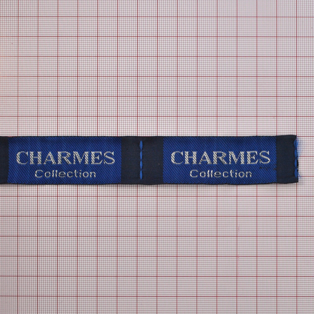 Этикетка тканевая вышитая Charmes. Вышивка / этикетка тканевая