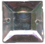 Стразы стеклянные пришивные №14 квадратный хамелеон (14*14мм), 1тыс.шт. Стразы пришивные