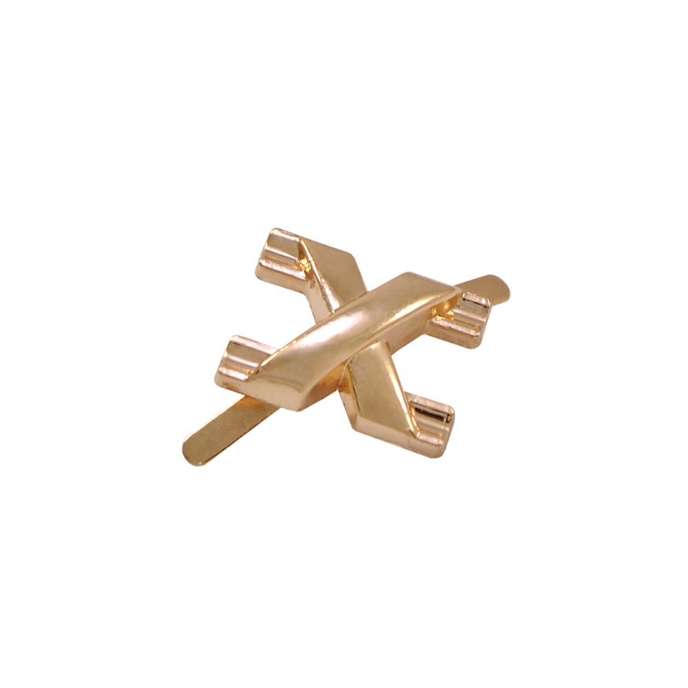 Краб металлический X 17*13мм GOLD, шт. Крабы Металл Геометрия