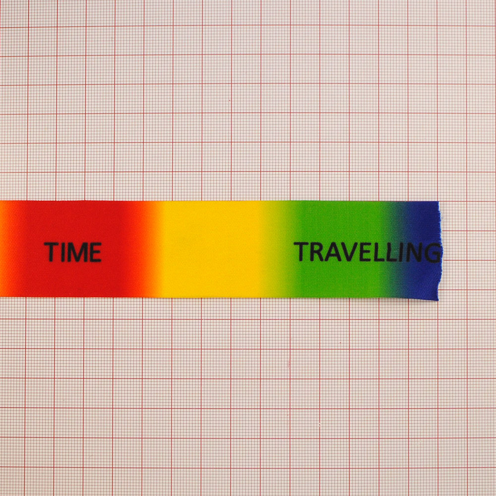 Тесьма лампасная ESSENTIALLY TIME 3,2см, черный, синий, зеленый, желтый, красный, 50ярд. Тесьма