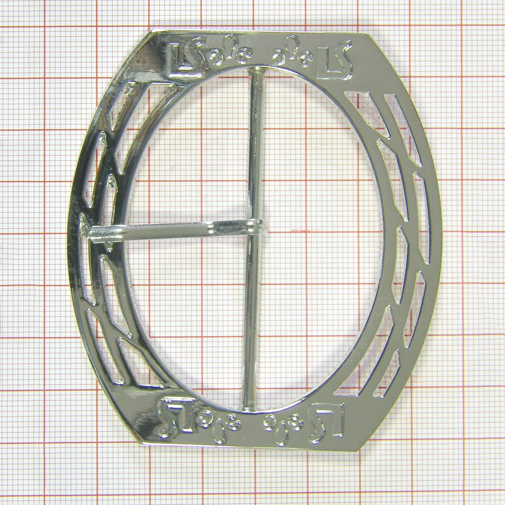 Пряжка метал W1551 NIKEL /6,5см/. Пряжка