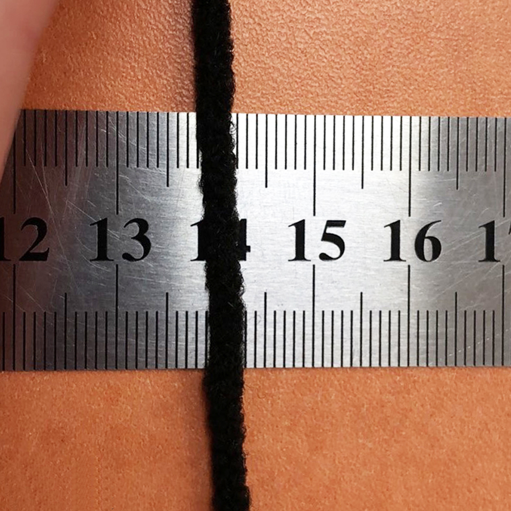 Резинка круглая 2мм черная в пакете /Украина/, 100м. Резинка