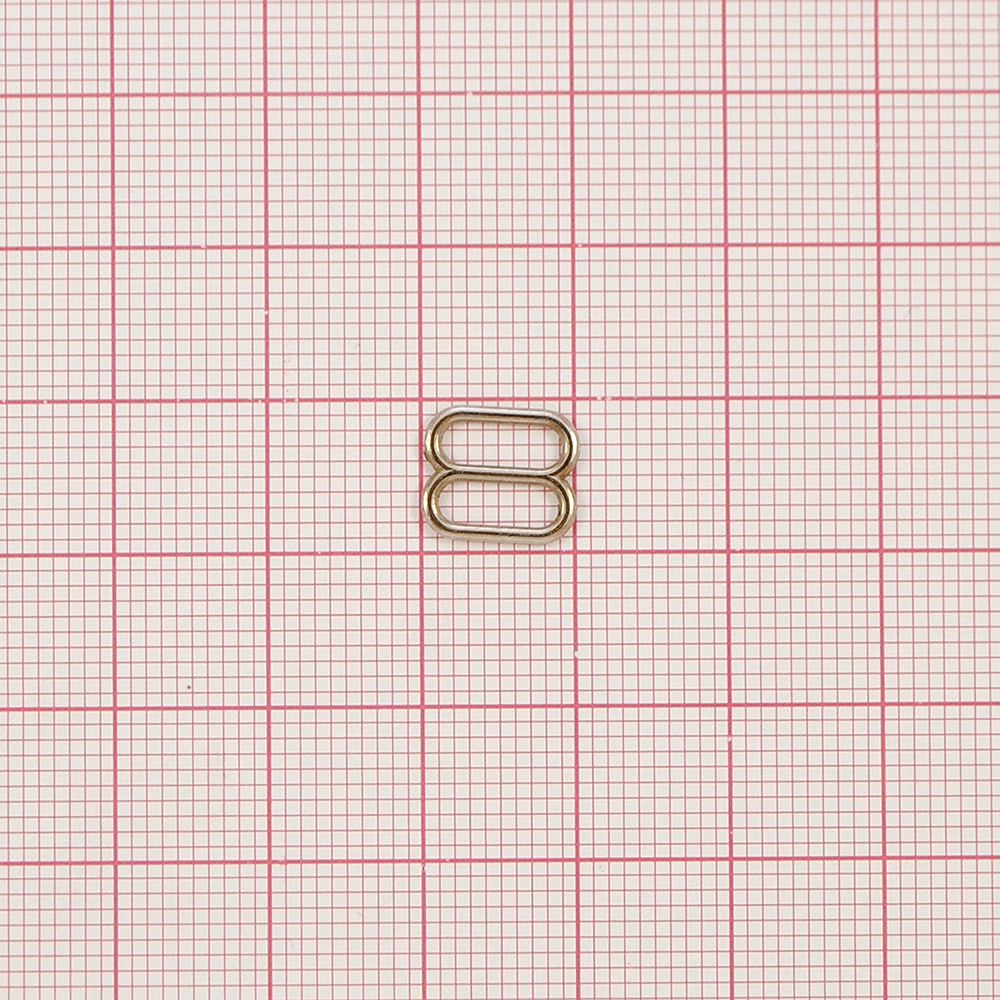 Перетяжка бельевая металл А808 NIKEL 8*6мм (внутр.), 10,0*8,9мм (внешн.), 1т.шт, уп. Перетяжка бельевая