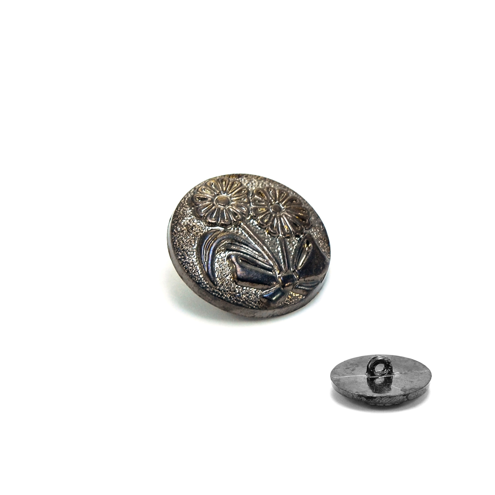 Пуговица TR-18 BN 24мм. Пуговица металлизированная