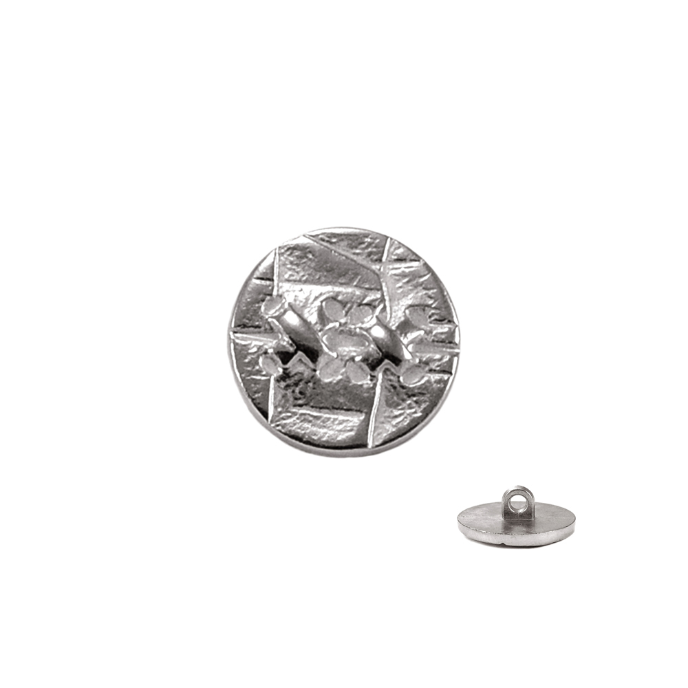 Пуговица TR №262 nik 20мм. Пуговица металлизированная