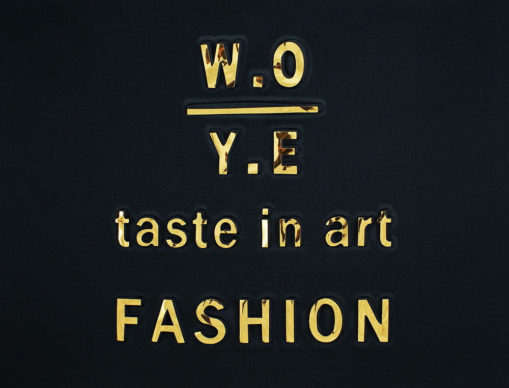 Аппликация пришивная конгрев W.O. Y.E. Fashion 24*21,5см черный, золотая фольга, шт. Аппликации Пришивные Рельефные