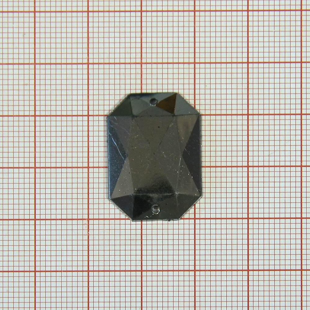 Стразы пришивн. многогр. 18*25мм BLACK NIKEL Металлизирован., 1т.шт. Стразы пришивные