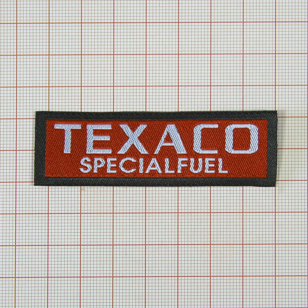 Нашивка Texaco srecialfuel, 7,5*2,3 см. Шеврон Нашивка