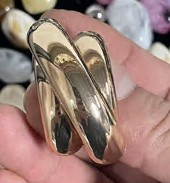 Перетяжка металл Геометрия, 4,3*2,1см, золото, шт. Перетяжка металл