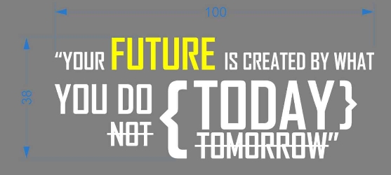 Термотрансфер DTF,  Future, 10*3,8см, шт. Термотрансфер