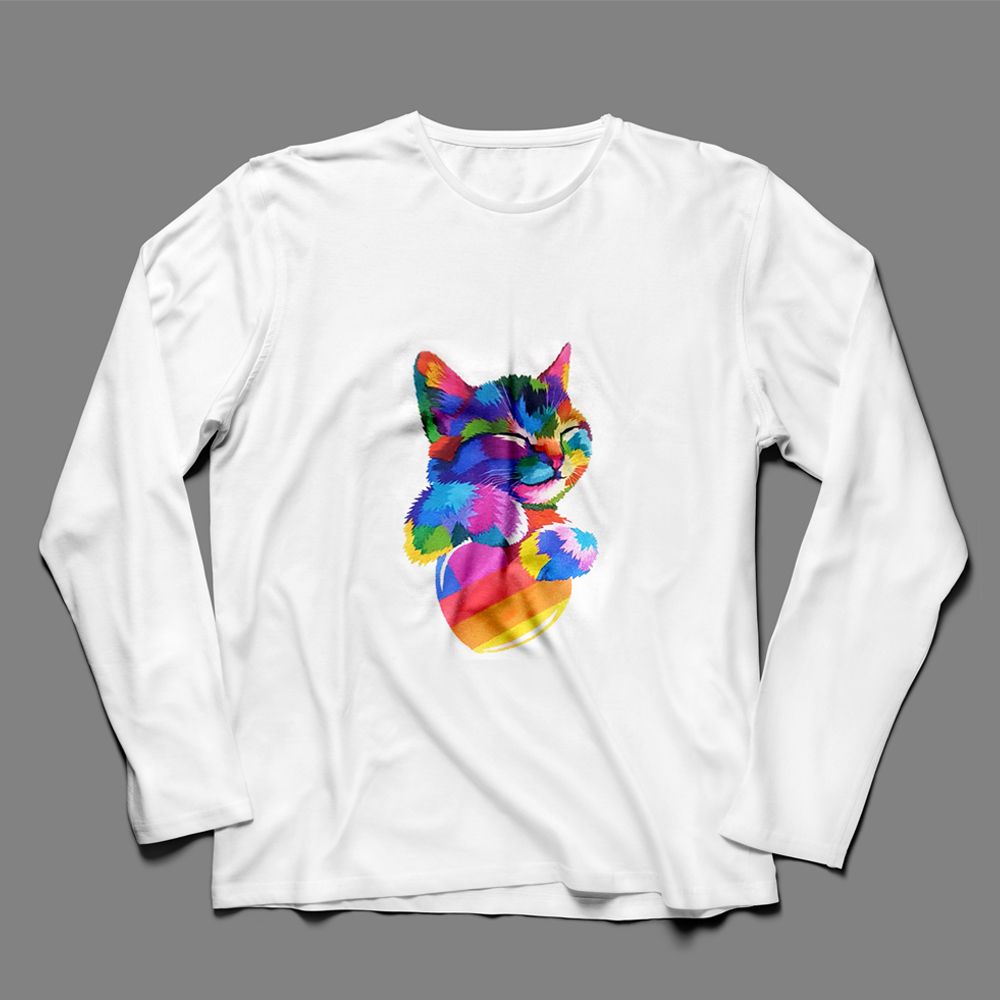 Аппликация пришивная Likee Cat Кот 19*24см, разноцветный, шт. Аппликации Пришивные Постер