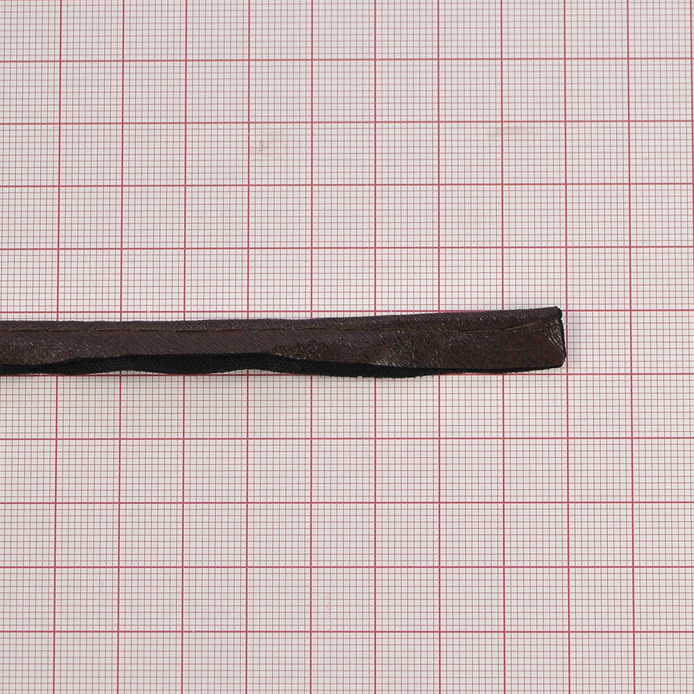 Кант кожзам. 1см/матов.темно-коричневый 40м. Тесьма Кожзам, Кожа