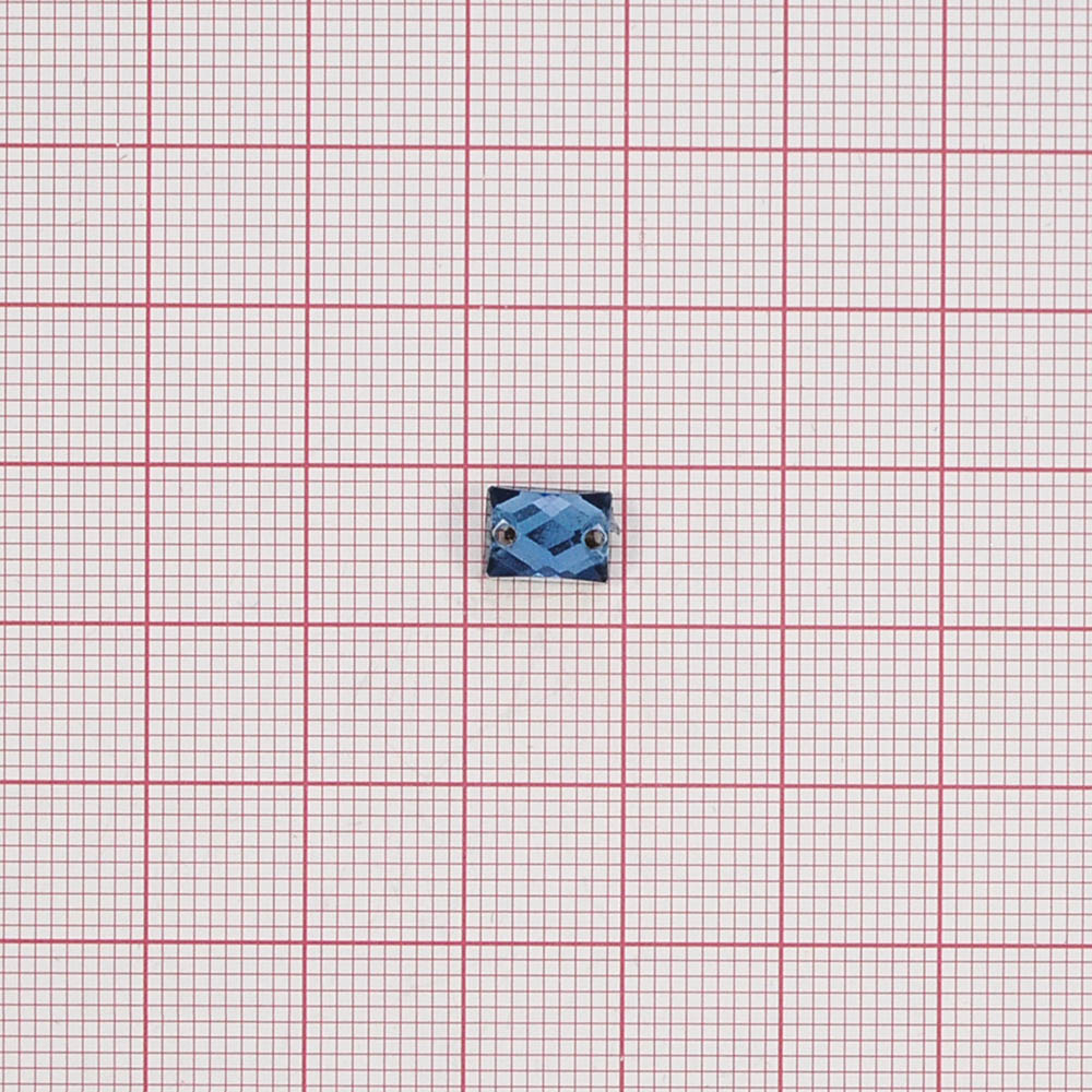 Стразы Д пришивн. прямоуг 6*8мм серо-голубой 41, 1тыс.шт. Стразы пришивные