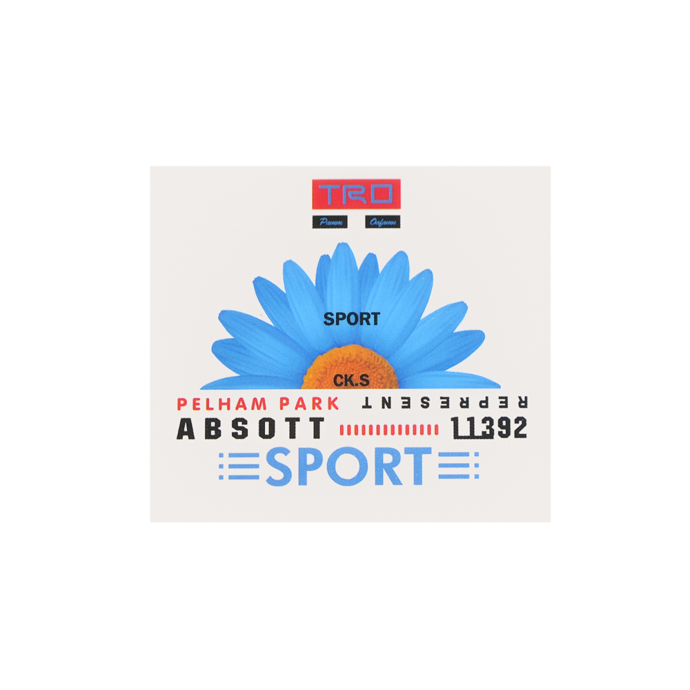 Термоаппликация SPORT, 5,3*6см, голубой, черный, коричневый, красный, шт. Термопереводки Ассорти