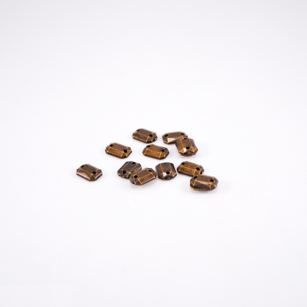 Стразы стекл. пришивные многран. плоск. (6*8мм) ANTIK, 1тыс.шт. Стразы пришивные