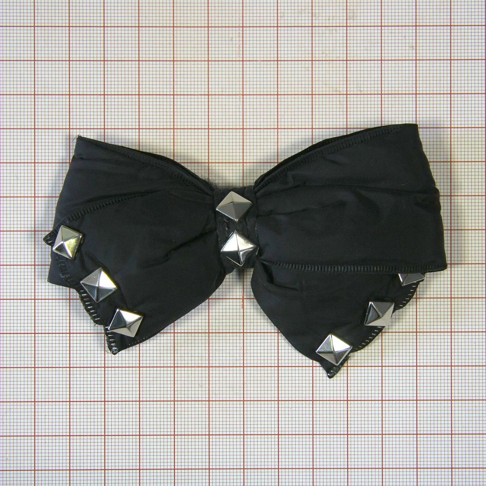 Аппликация декор обувная 41 Дутик черный БАНТ, краб Пирамидка, шт. Аппликации Пришивные Цветы Банты