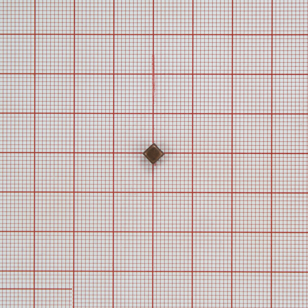 Краб металлический MS-22 квадрат 4*4мм MEDN / 1тыс.шт. Крабы Металл MS