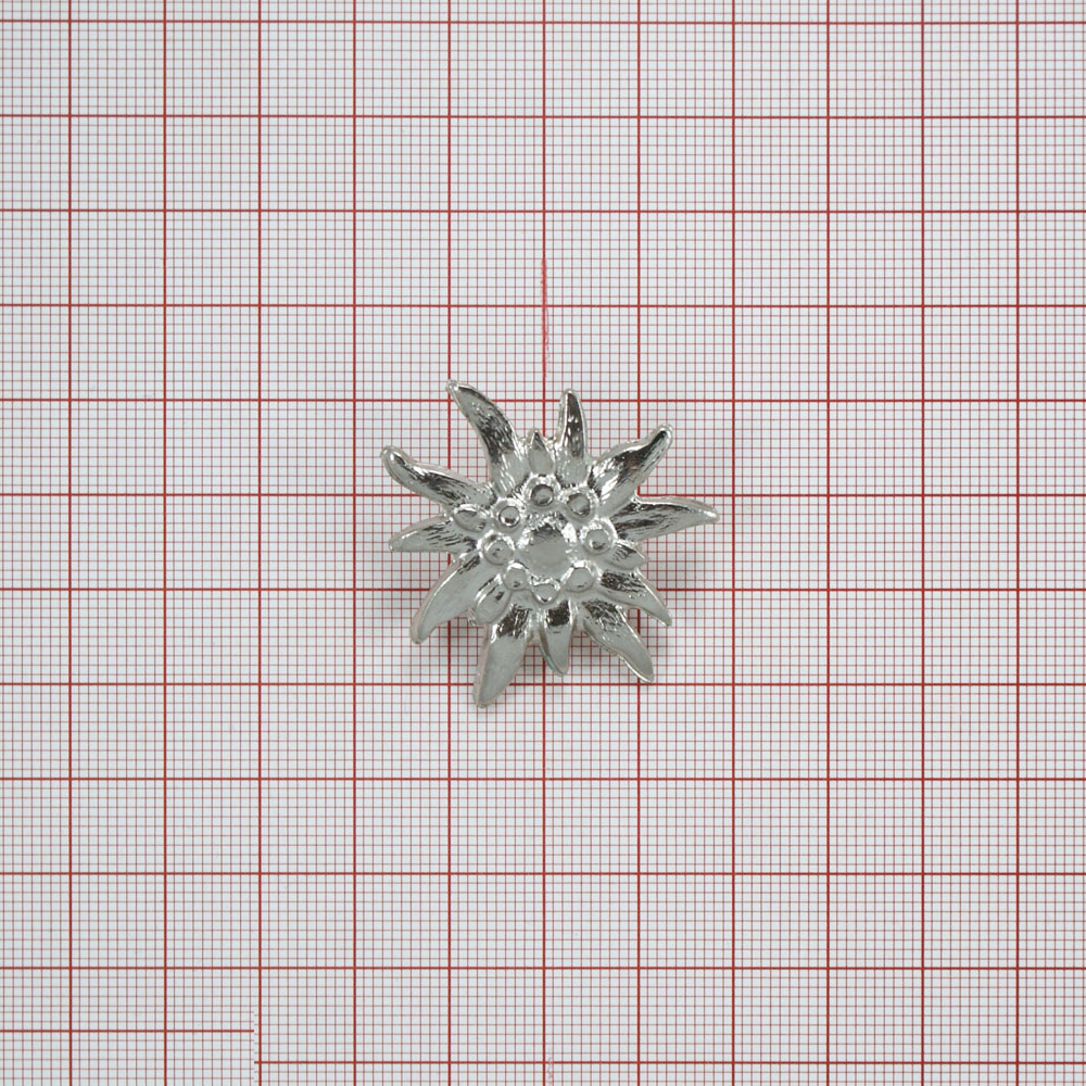 Пряжка №3427 звезда серая. Украшения Металл