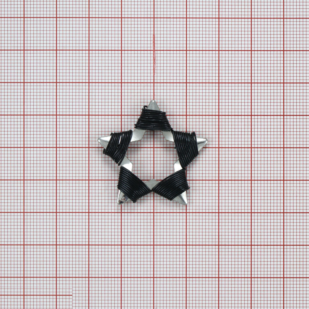 Подвеска провол. Звезда, черная, шт. Подвески