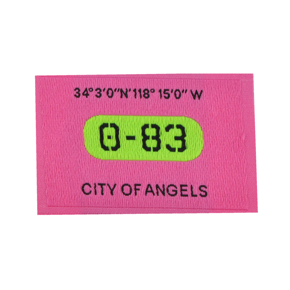 Лейба ткань О-83, 3,5*5,5см, черный, розовый, салатовый, шт. Лейба Ткань