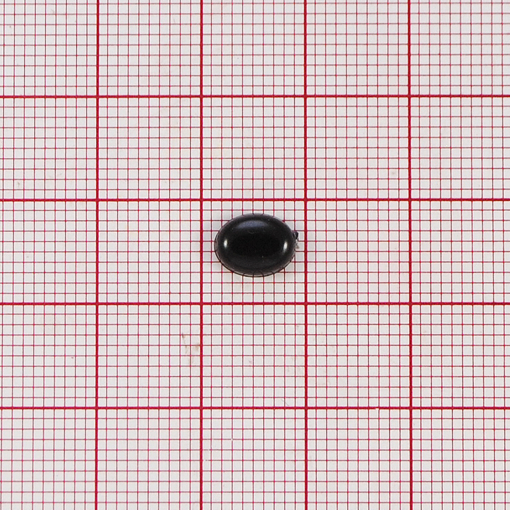 Носик плоский №16, овал 8*6мм черный, 1тыс.шт. Носики плоские