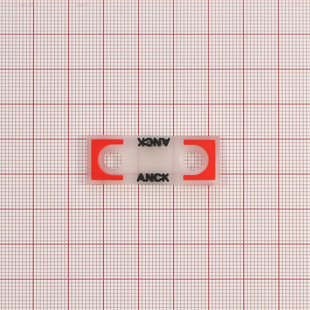 Лейба резиновая ANCK, 4*1,5см, черный, красный, прозрачный, шт. Лейба Резина