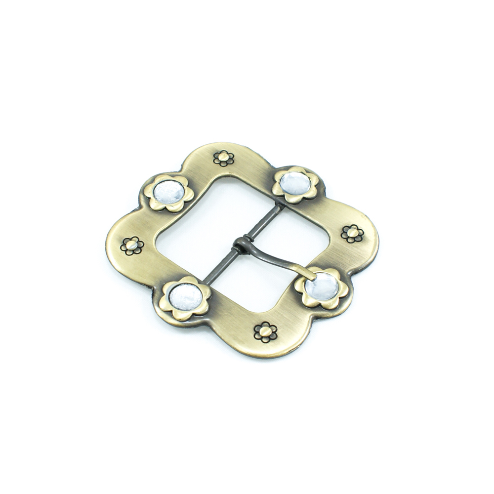 Пряжка металл A9232 38мм ANTIK brass brush . Пряжка