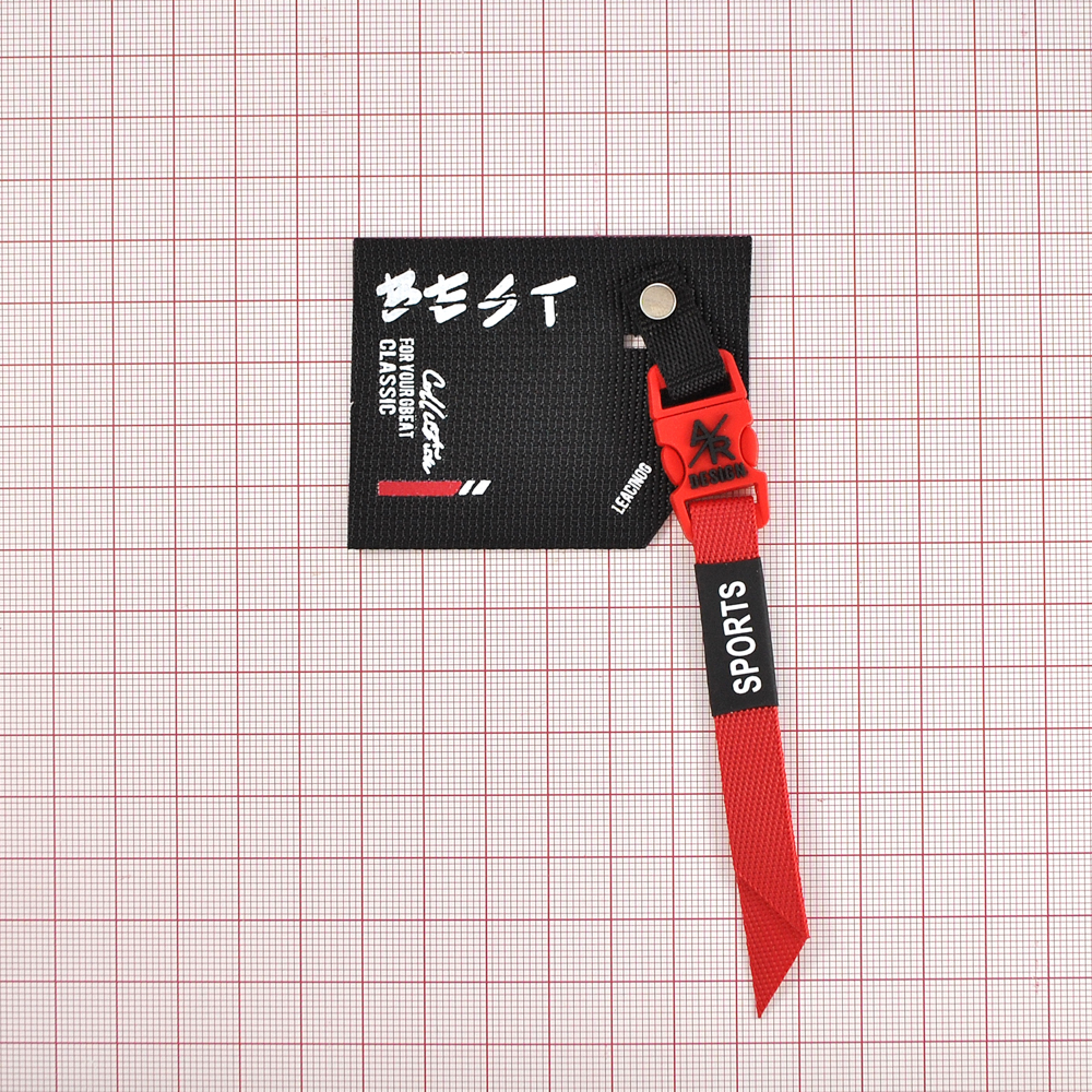 Лейба тканевая с подвеской BEST, 6,5*12см, черный, белый, красный, красный, шт. Лейба Ткань