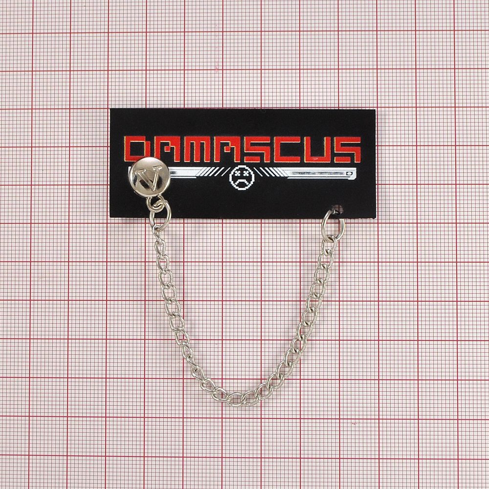 Лейба силиконовая c цепочкой DAMASCUS, 7*3см, черный, белый, красный, шт. Лейба Силикон