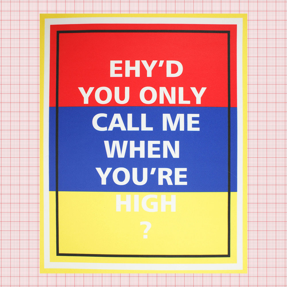 Аппликация пришивная CALL ME... 29,5*23,5см белый текст, красный, синий, желтый фоны, черная рамка, шт. Аппликации Пришивные Постер