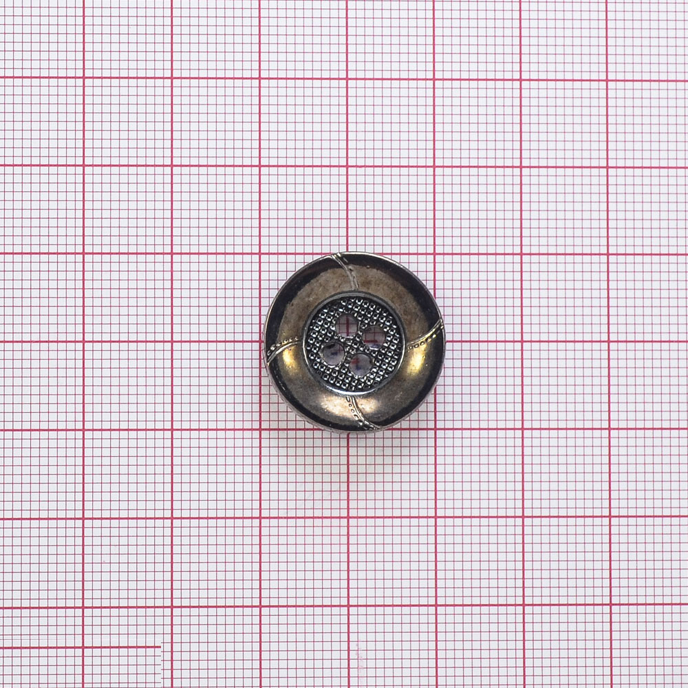 Пуговица TR-31-36 BN 20мм. Пуговица металлизированная