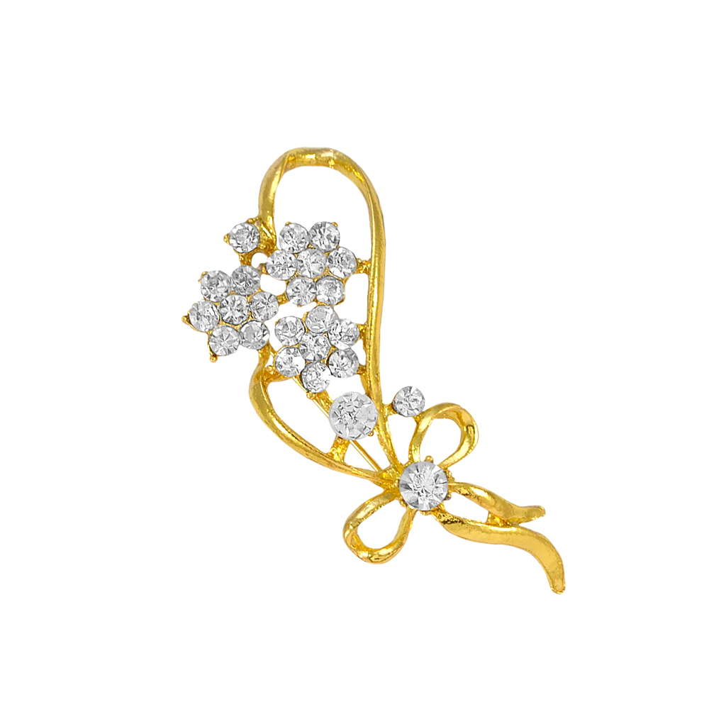 Брошь TS007045 57*25мм, GOLD, шт. Броши