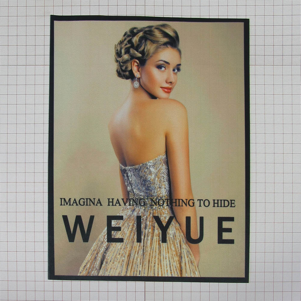 Аппликация пришивная Weiyue Невеста 22*26см цветной рисунок, черный текст, шт. Аппликации Пришивные Постер