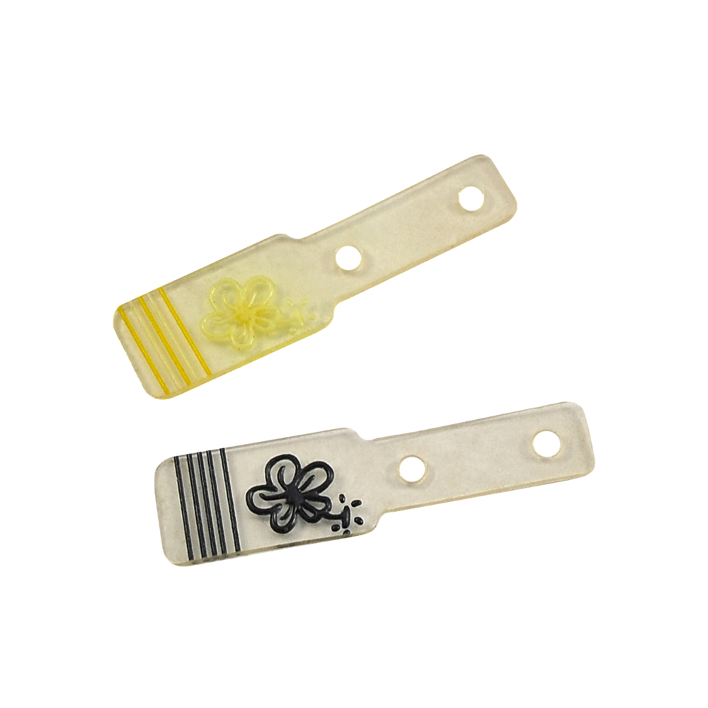 Лейба резин. № 390 / бегунок прозрачный цветной        . Лейба