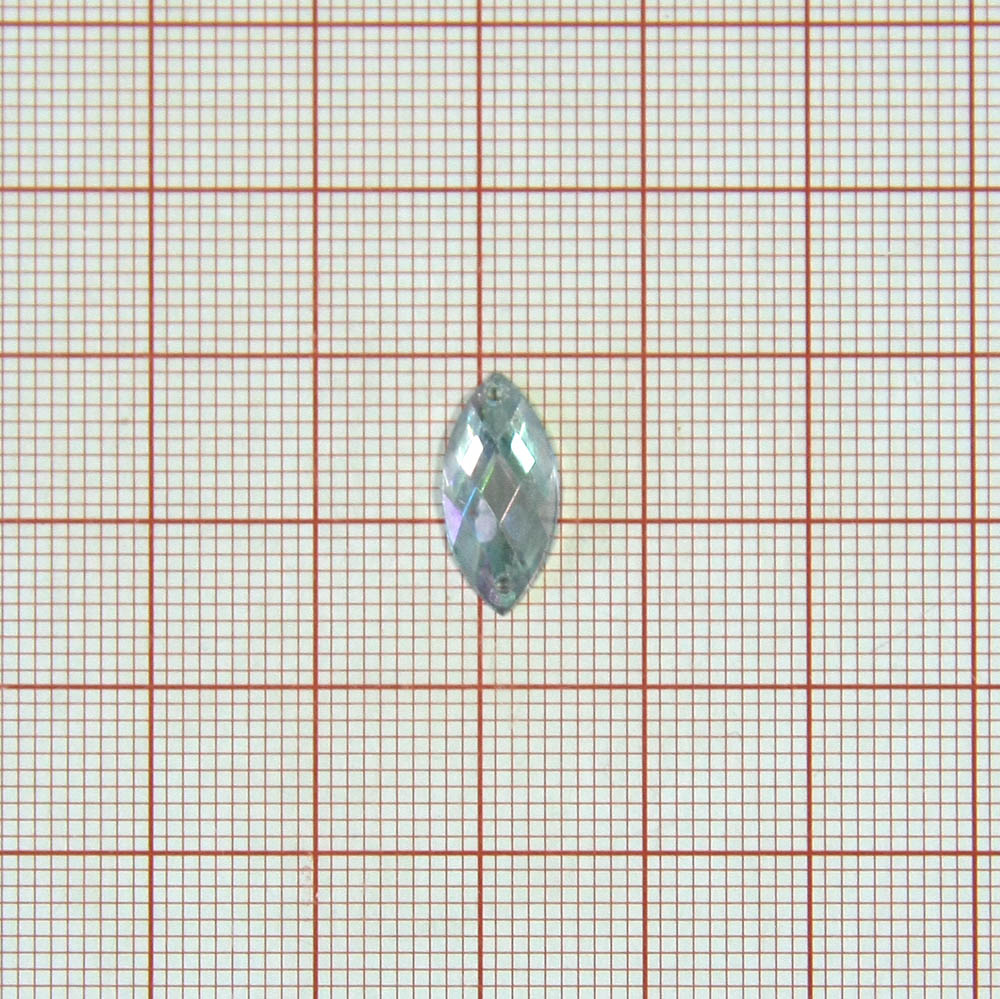 Стразы Д пришивн. глаз 7*15мм бел.хамелеон 38AB, 1тыс.шт. Стразы пришивные