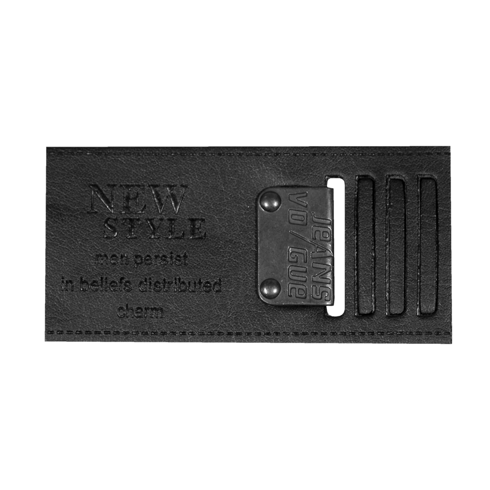 Лейба п/у черная 75*35 NEW StyLe . Лейба Кожзам