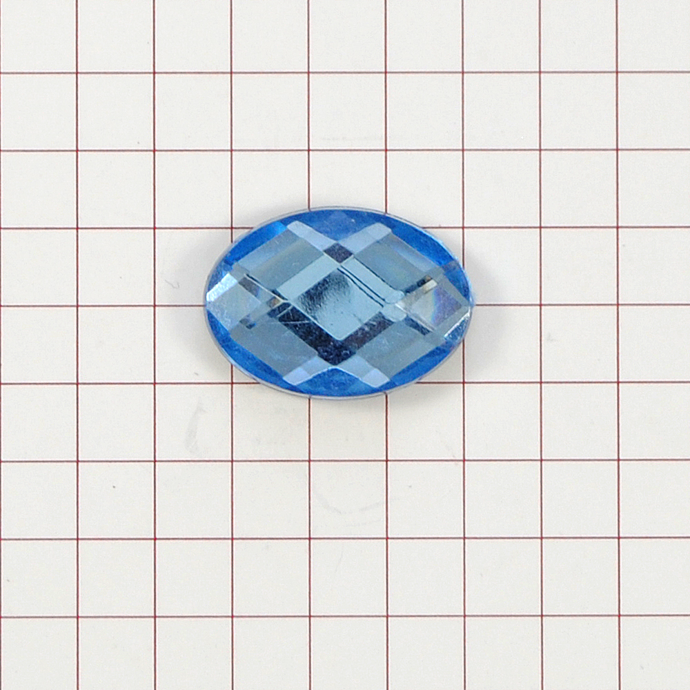 Стразы Д на клей, овал 13*18мм св-голубой 2, 1тыс.шт. Стразы на клей