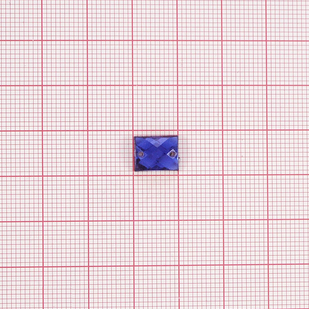 Стразы Д пришивн. прямоуг 8*10мм бледно-сиренев. 43, 1тыс.шт. Стразы пришивные