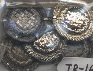 Пуговица TR-16 BN 25мм. Пуговица металлизированная