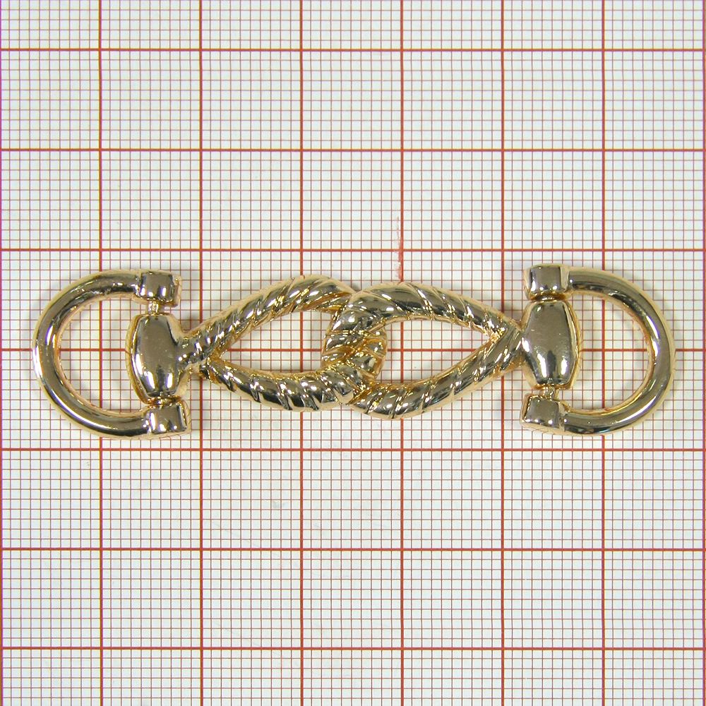 Перетяжка C00491 63*17мм GOLD. Перетяжка металл