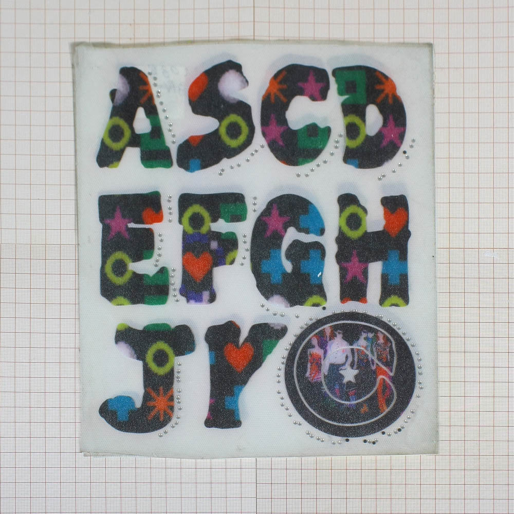 Термоаппликация ABCDEFG, шт. Термопереводки Надписи