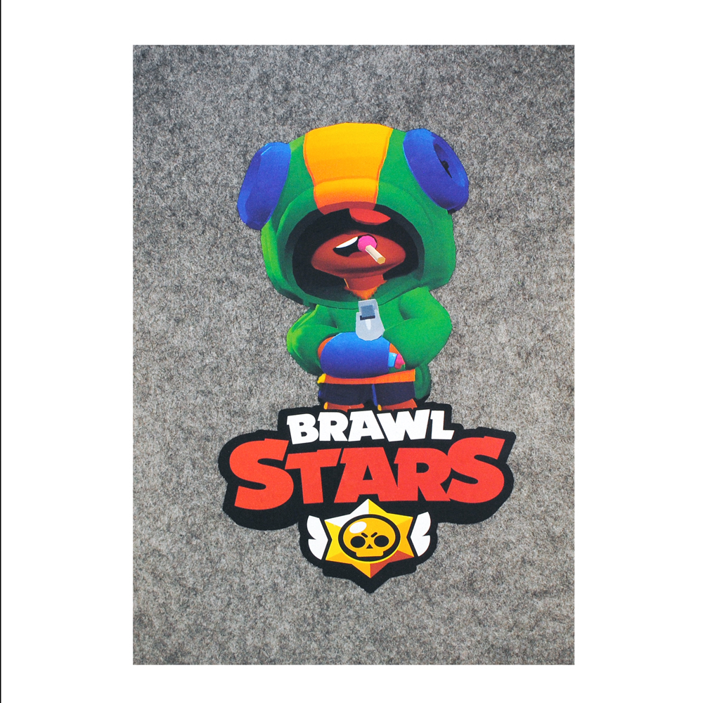 Термоаппликация Brawl Stars №5-1 (Leon) 21*13см, шт. Термопереводки Детские