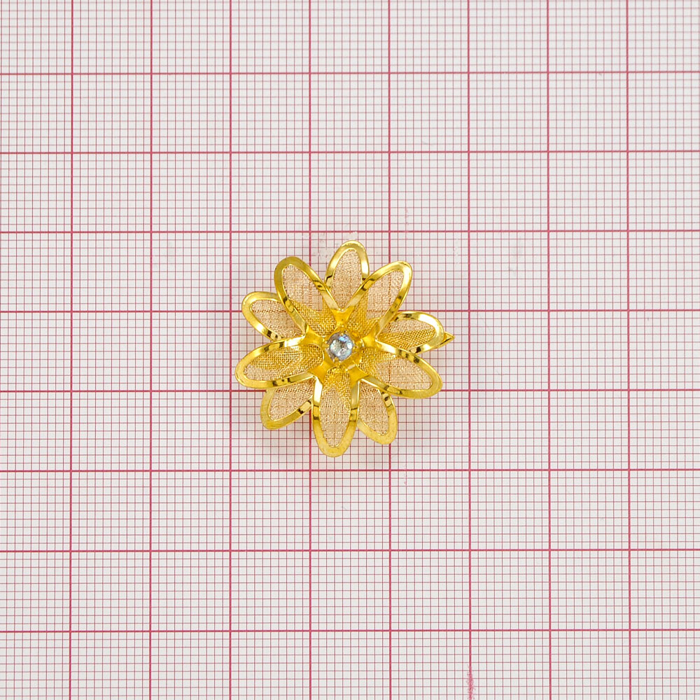 Краб металл Цветок, gold, шт. Крабы Металл Цветы, Жуки