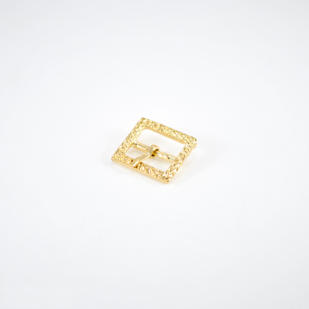 Пряжка Орнамент №02 /прямоугольник мал.15мм/ Gold. Пряжка орнамент