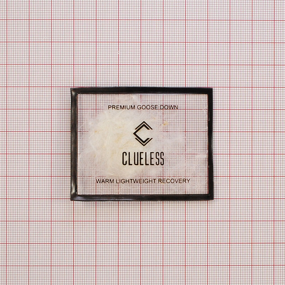 Лейба резиновая Clueless 5*6.5см черный, прозрачная основа. Лейба Резина
