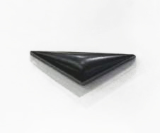 Кнопка металл треугольная 10*29мм черный, шт. Кнопка металл