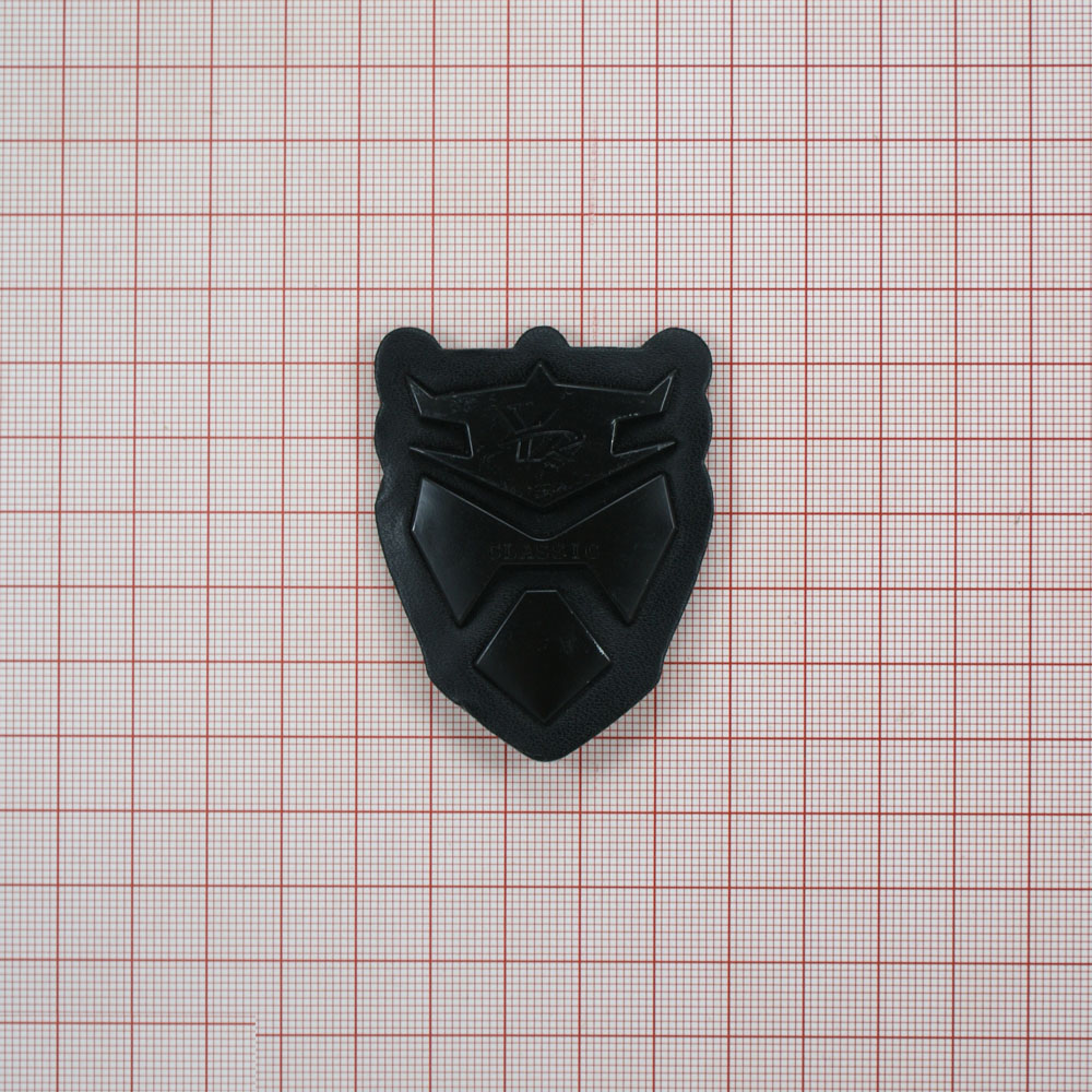 Лейба п/у, металл Герб classic 4,5*6см черный. Лейба Кожзам